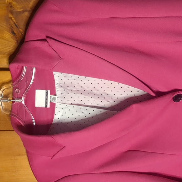 JULES & LEOPOLD* notch collar long sleeve 1 button close crop blazer jacket sz S - Picture 8 of 11